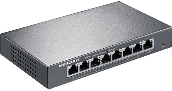 Max. PoE 65W 8 ports 7 Gigabit 1000M Switch IEEE802.3af suit for all kind of camera or AP Network Switches Plug&ampPlay | Компьютеры и