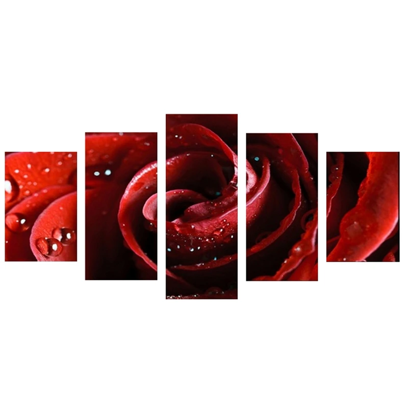 Новинка 5 шт. Модульная картина домашний Декор Рисунок нанесенный Современная