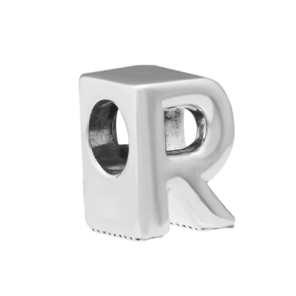 Бусины-шармы CKK 2018 с буквой R подходят для оригинальных браслетов серебряные