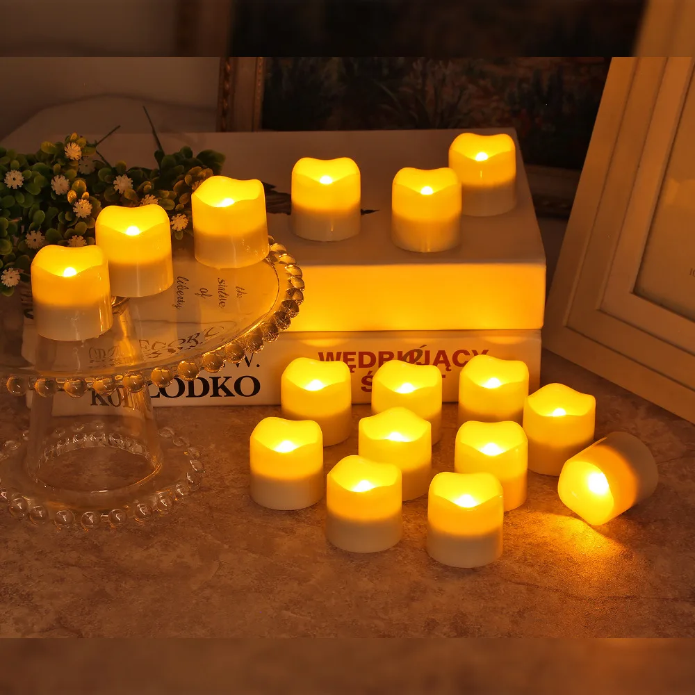 1 5 дюймовые мерцающие беспламенные светодиодные светильники на батарейках