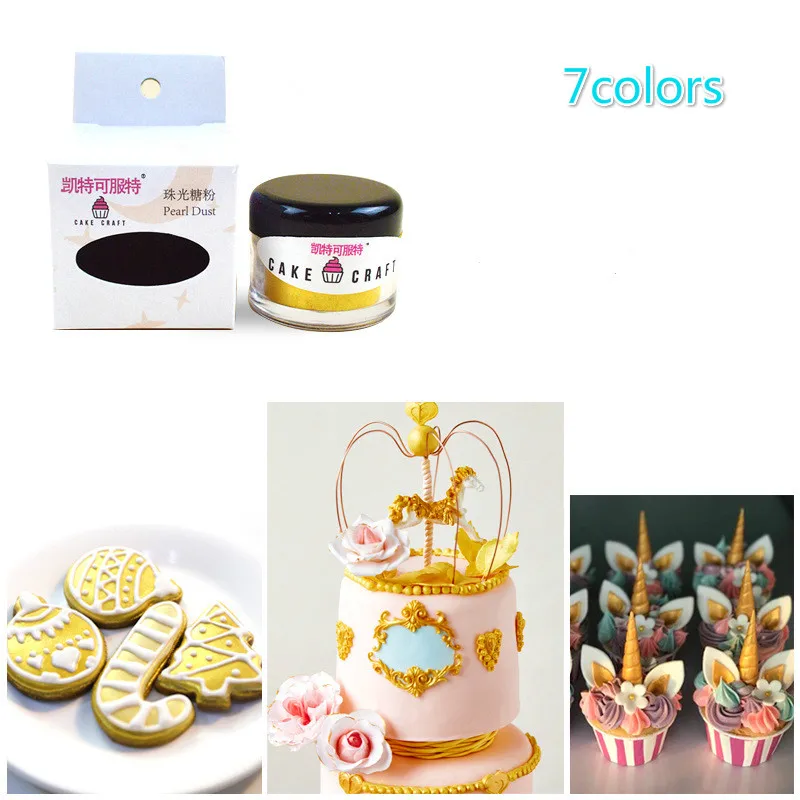 1 шт. 5 г Золотой съедобный пирог пищевой порошок окраска для украшения шоколада