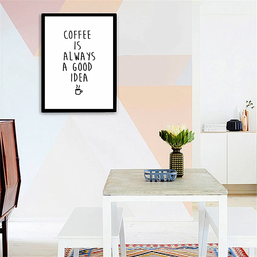 Cotill Кофе Хорошая Идея Холст Картины Home Decor Холсте Печать Плакатов Без Рамки Уолл