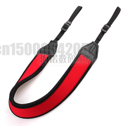 Эластичный красный ремень из неопрена для камеры 5D2 5D3 6D 6D2 7D 7D2 1DX 1DX2 D500 D610 D800 D810 D7200