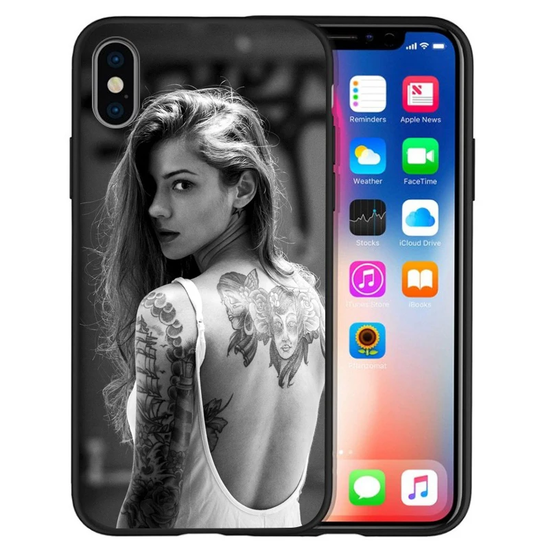 Мягкий чехол для iPhone XS Max XR 6S 5 5S 6 6S 7 8 Plus X сексуальная девушка Etui мягкая задняя крышка из ТПУ