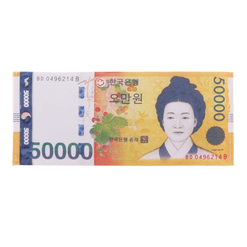 Мужской женский мужской кошелек для банкнот с рисунком фунта доллара Евро