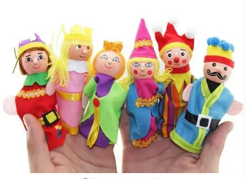 Finger Puppets Монтессори мультфильм палец рук Кукольный Handpop мультфильм Друзья Семья вечерние аксессуары обучения Образование игрушечные лошадки для кукольный театр игрушка на руку марионетка пальчиковый театр игрушки на руку - Цвет: Finger Puppets