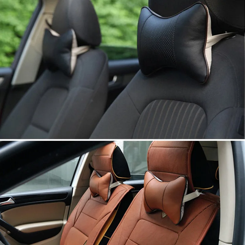 2 шт. дышащие подушки для шеи и подголовника автомобиля чехол сиденья подушка