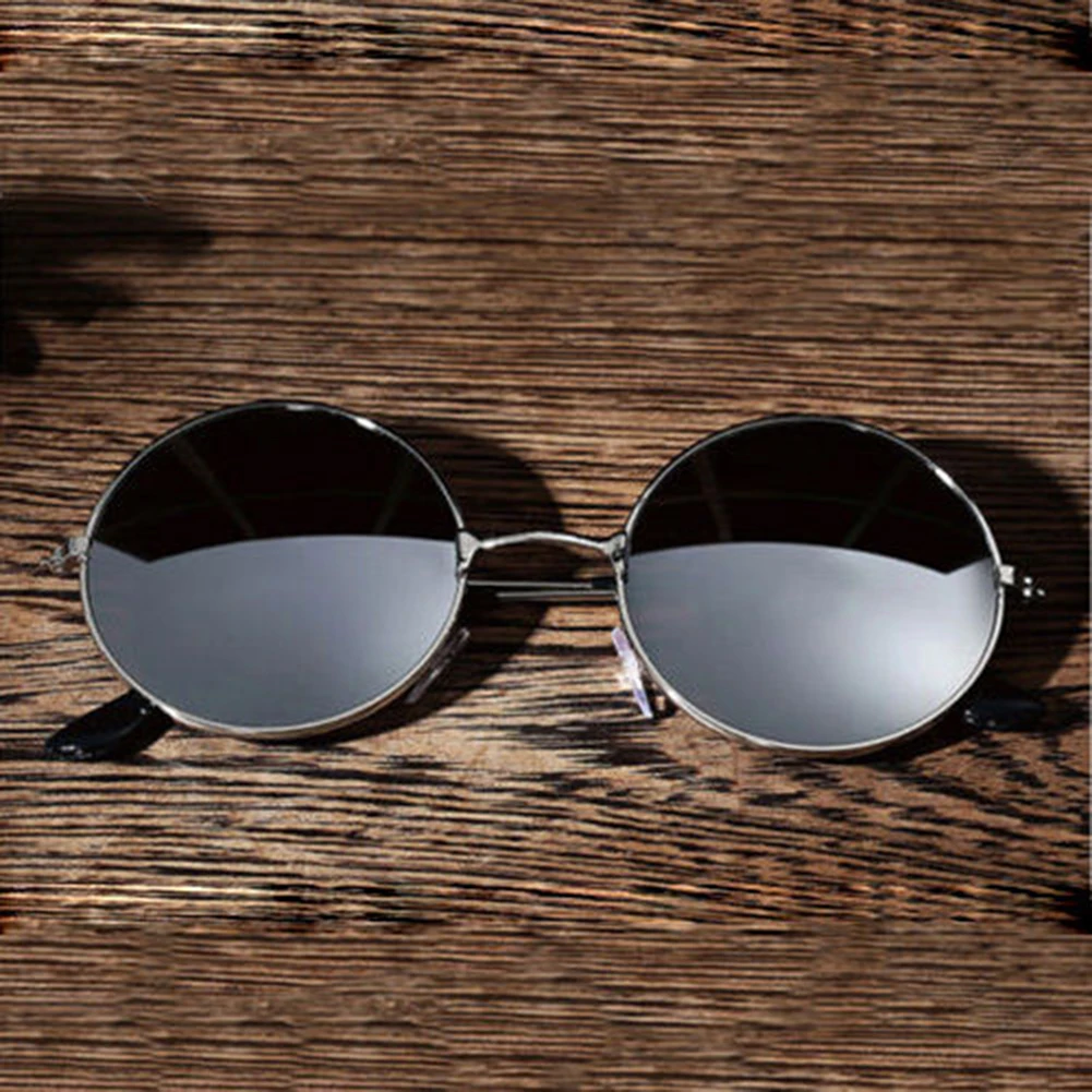 

Men's Women's Round Mirror Lens Glasses Outdoor UV Protection Sunglasses Eyewear