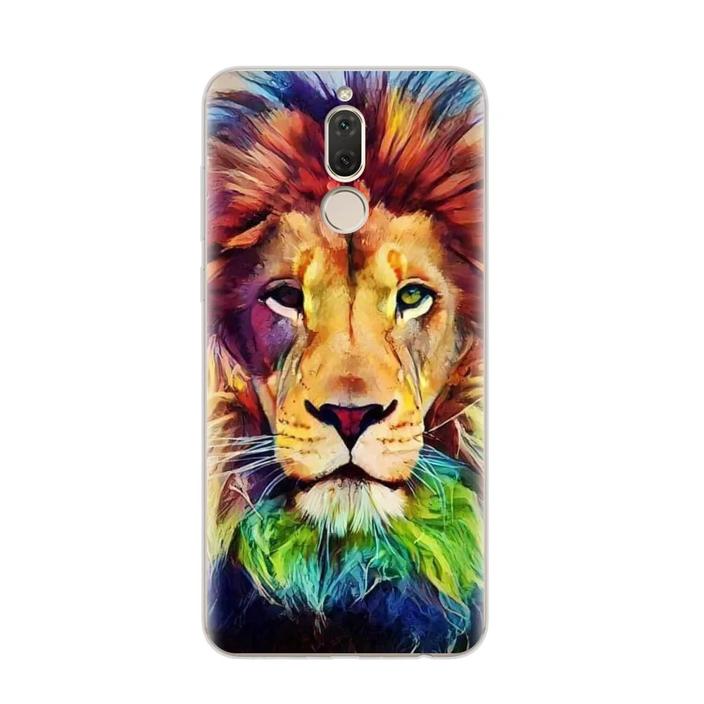 huawei mate 10 lite Case Silicon Cat Painting Soft TPU Back Cover for 5.9&quot fitted shell |