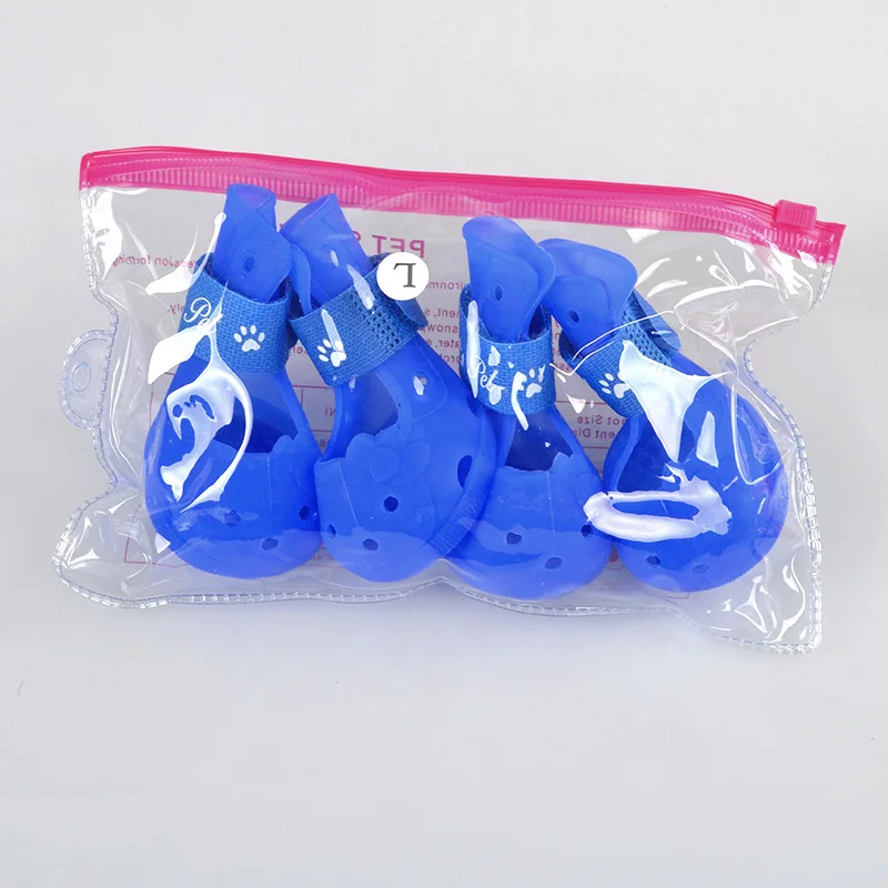 4 шт. собака обувь качества Сапоги собаки зоотоваров щенок летние сандалии для