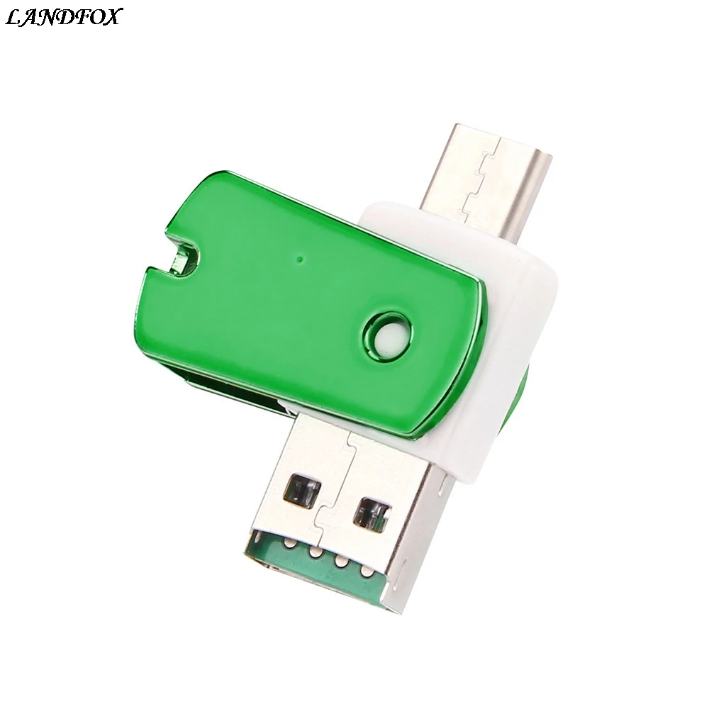LANDFOX OTG Type C к USB 3 1 Micro SD TF кардридер адаптер для Android телефона Windows 98/NT/ME/2000/XP/7/8.1/10