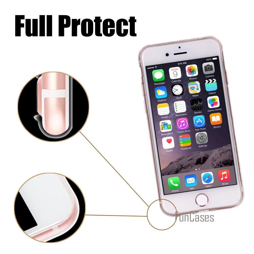 Мраморный чехол для iPhone 7 Чехол градиентный цветной узор силиконовый Plus