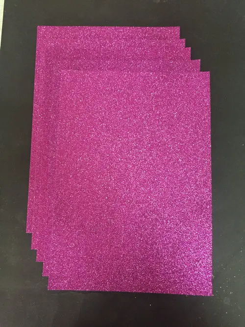 purple Блестящий фетровый нетканые 5 шт. комплект ткани 1,2 мм Толщина полиэстер войлочная ткань DIY Комплект для материал для изготовления кукол Fre - Цвет: purple