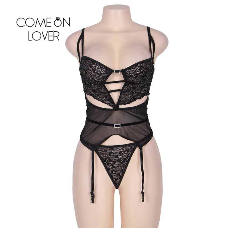 Comeonlover Порно Babydoll сексуальное кружевное белье размера плюс Сексуальная с