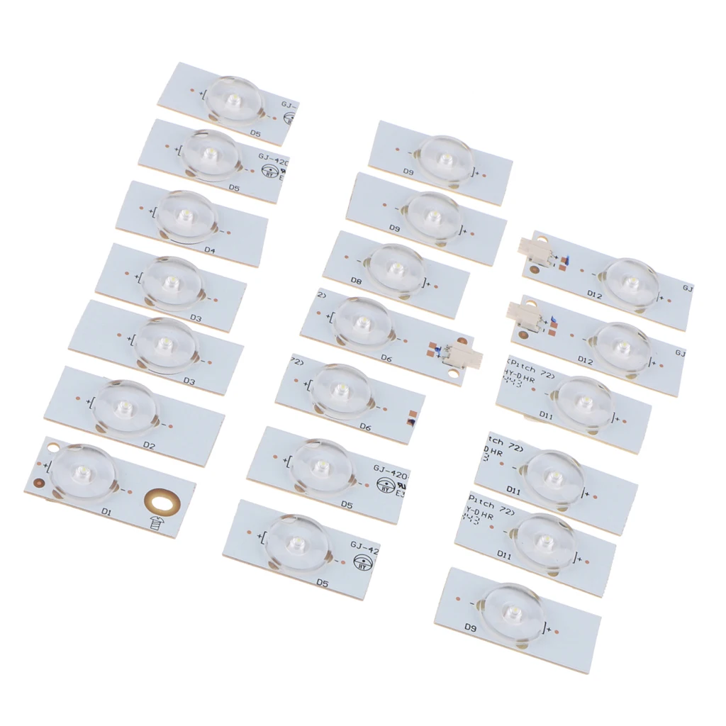 20 шт. 6 в SMD лампы бусины с оптическим объективом Fliter для 32 65 дюймов LED ТВ