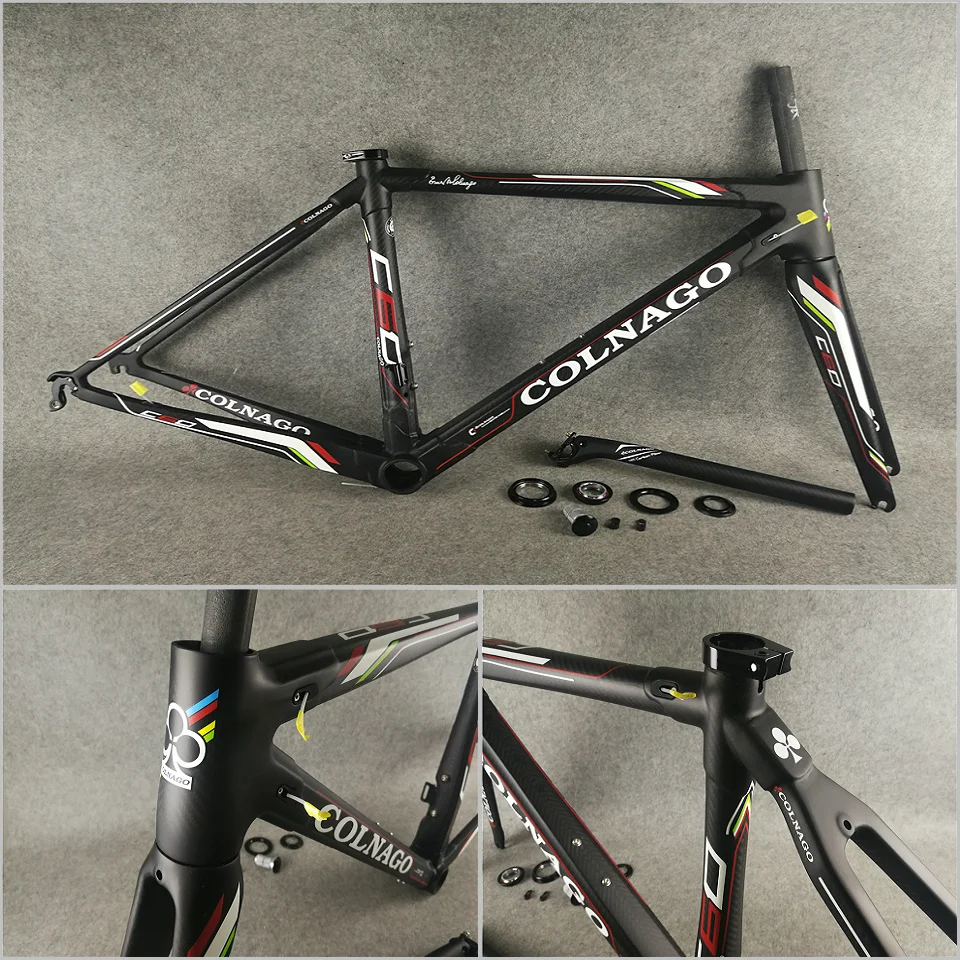 Белый логотип черный CARROWTER T1000 3K глянцевый/матовый Colnago C60 карбоновая рама для дорожного велосипеда с BB386 XS/S/M/L/XL