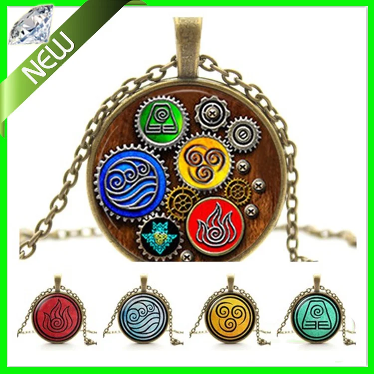 Fire Last Airbender Nation Earth Kingdom воздушный Кочевник Water Tribe элементы морской волны подвески