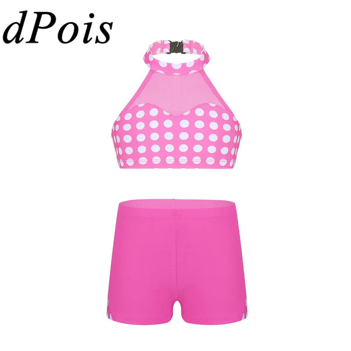 Гимнастический купальник для девочек детский одежда балета сетчатый