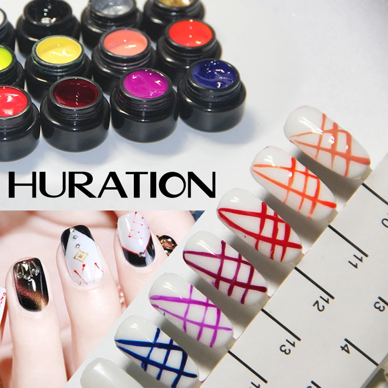 Huration Новый Гель лак для рисования 5 мл УФ отмачиваемый удлиненный гель ногтей 3D