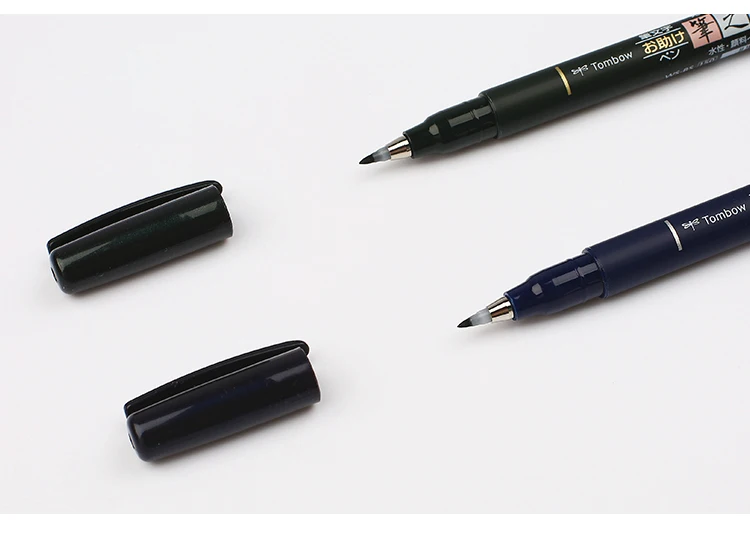 Tombow Кисть ручка практика каллиграфия маркер ручка школьные принадлежности надписи мягкая ручка для рукописного ввода