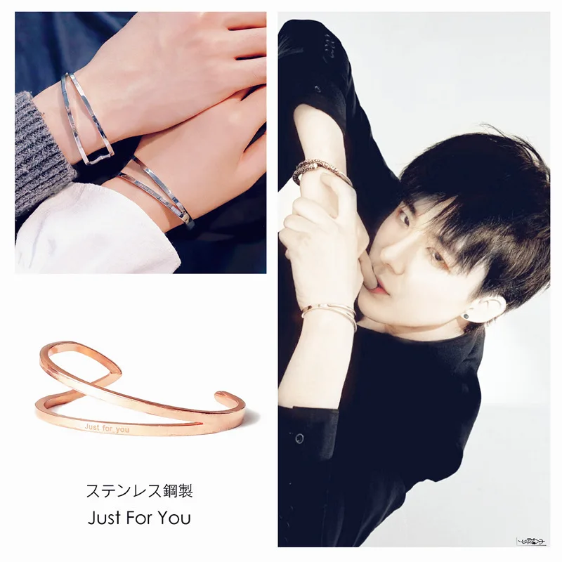 Женский и мужской браслет OL модный винтажный из розового золота черного