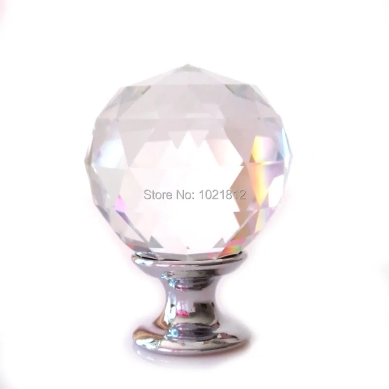 

10 шт., круглые ручки для шкафа, 30 мм