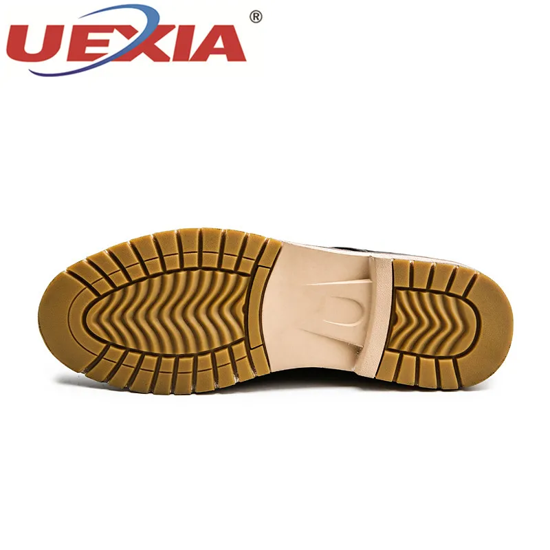 UEXIA Handmade Wedding Footwear Rubber Bottom Non Slip Formal Man Dress Shoes Black Men Social Pointed Toe Spring Autumn | Обувь