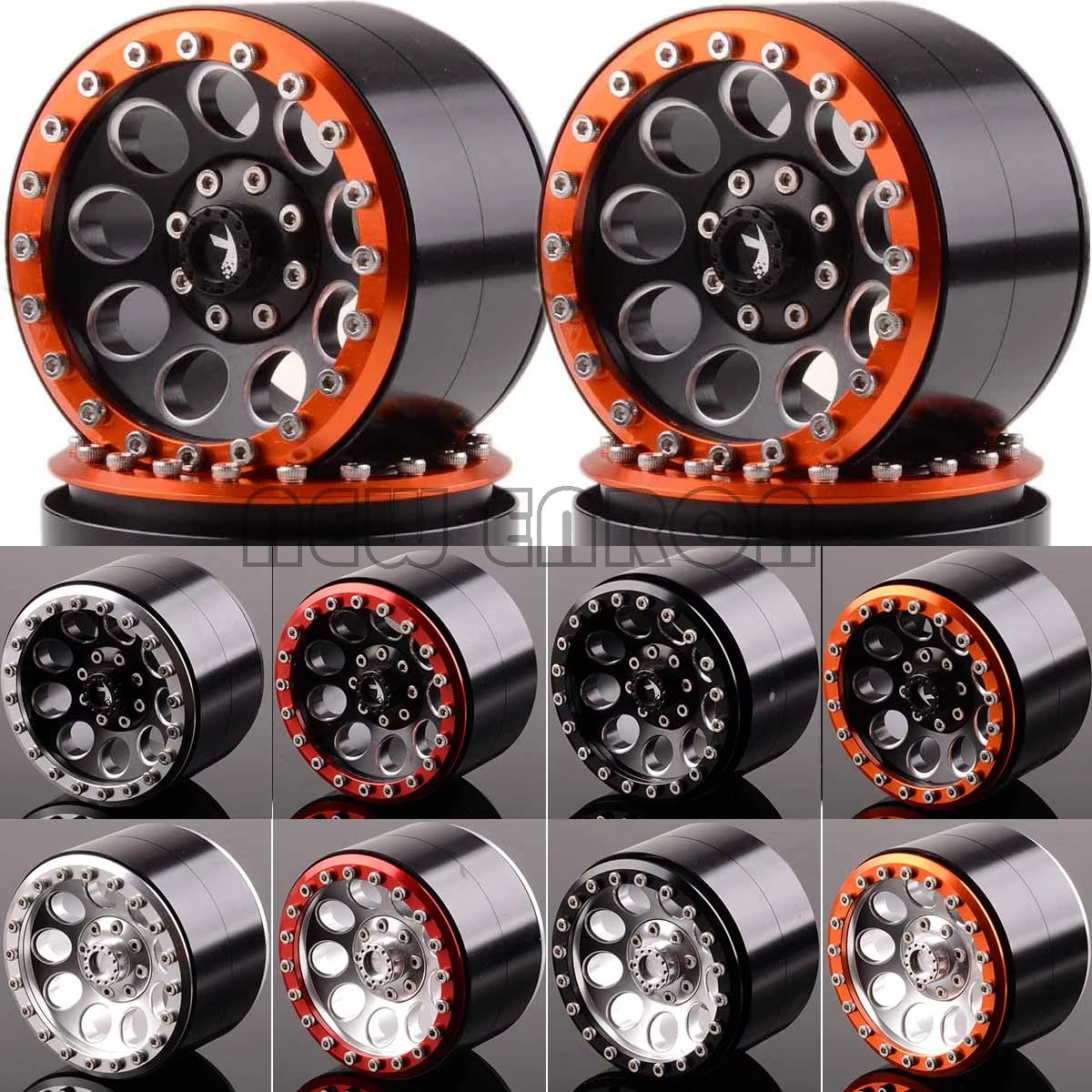 Новый алюминиевый обод колеса ENRON 4P 2 дюйма с Бусиной 12 мм для RC Rock Crawler Axial Traxxas HPI YETI