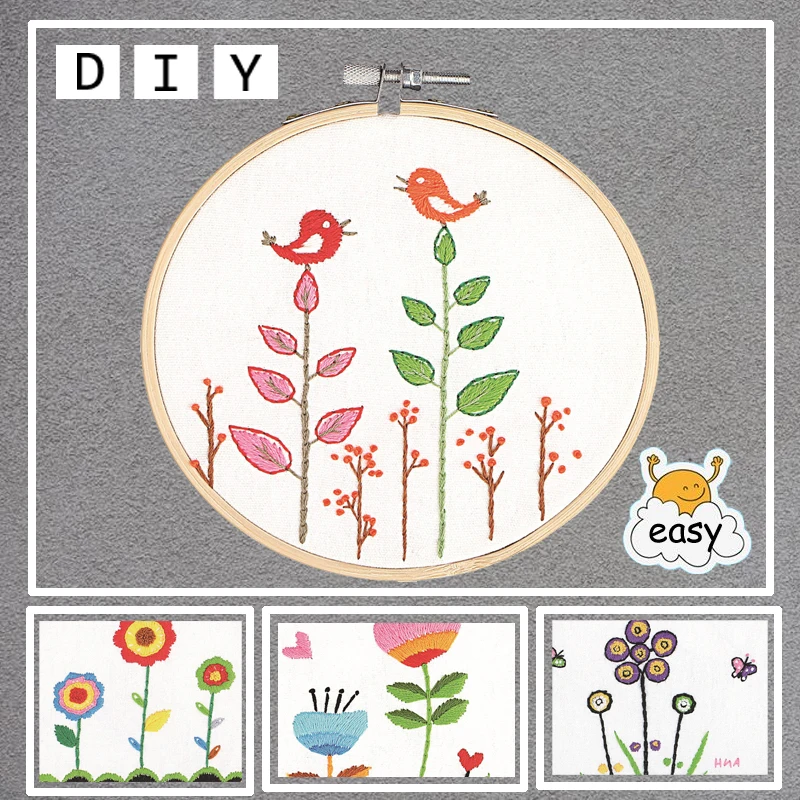 Мультяшный 3D Набор для вышивки лентами рукоделие аксессуары крестиком рисунок