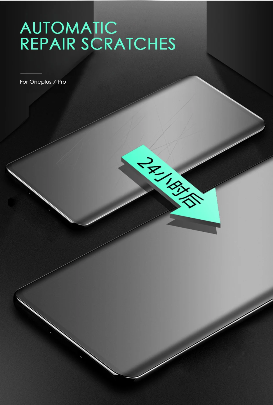 CHYI матовая пленка без отпечатков пальцев для oneplus 7 Pro 7T 3D изогнутая Защитная Гидрогелевая матовая пленка полное покрытие oneplus 7 1+ 7