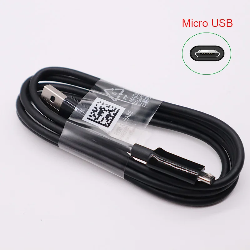 Micro USB Cable Only Быстрое зарядное устройство samsung, ЕС, штекер, USB адаптер питания, 5 В, 2A, зарядный кабель Micro USB, для samsung Galaxy S6 S7 edge note4 5, J3, J5, J7, A7, A5 - Тип штекера: Micro USB Cable Only