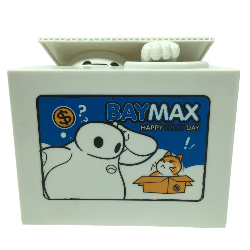 Baymax Копилка супергероя музыкальный автоматический краже денег Mischeaf экономить