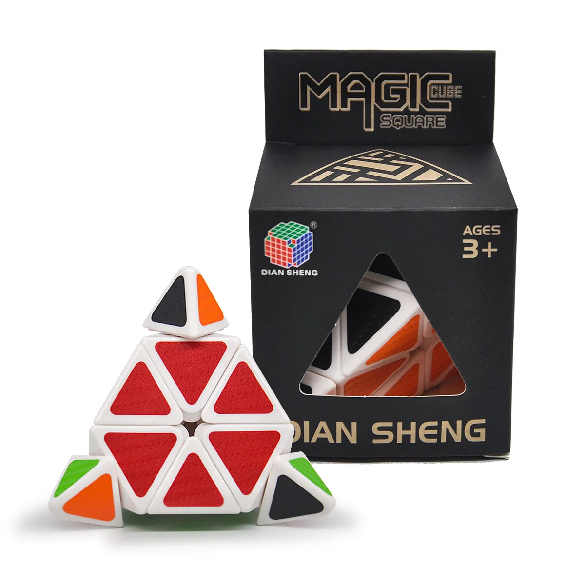 Кубик магический в виде треугольной пирамиды профессиональный скоростной кубик
