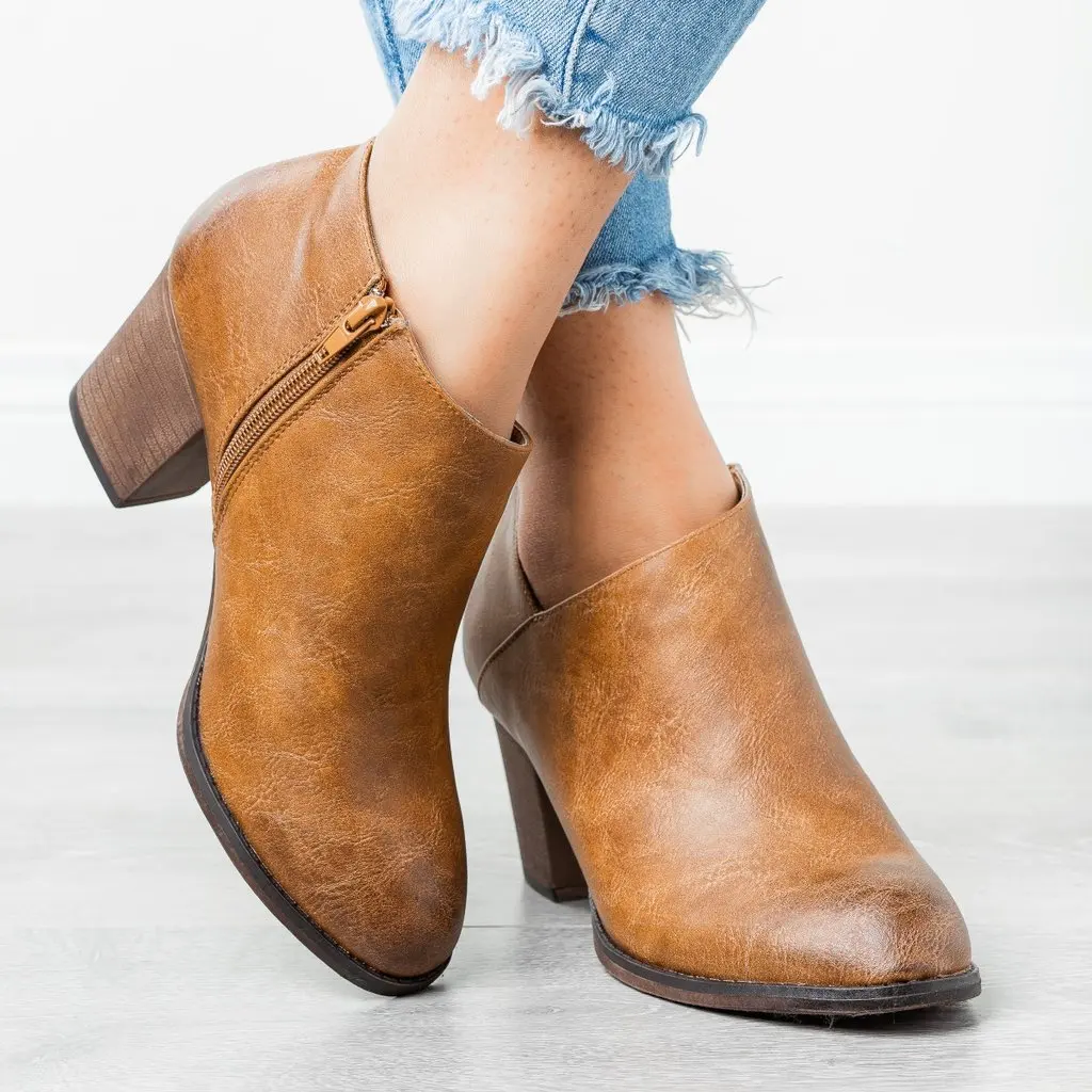 WENYUJH/повседневные женские модные новые осенние ботильоны с острым носком; женские тонкие туфли на каблуке без застежки
