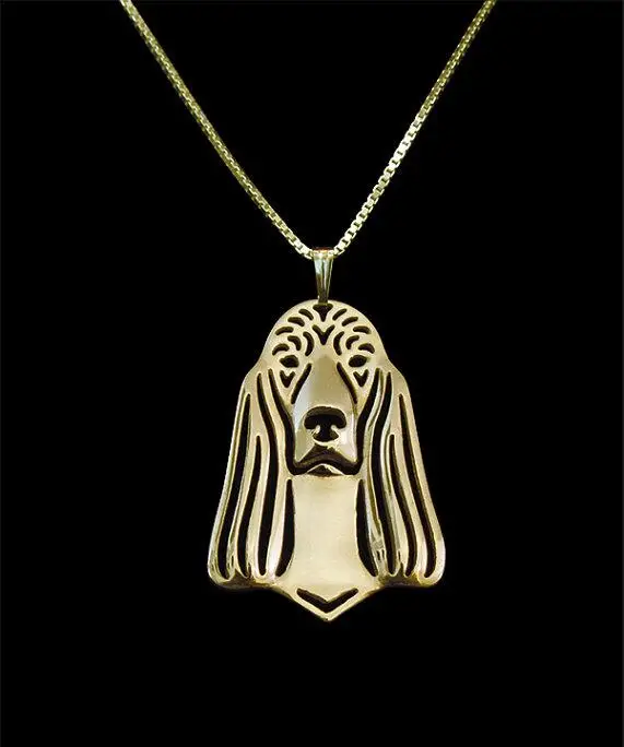 DAGNGAO Мода Новый уникальный ручное ирландское сеттер кулон для женщин колье цепи