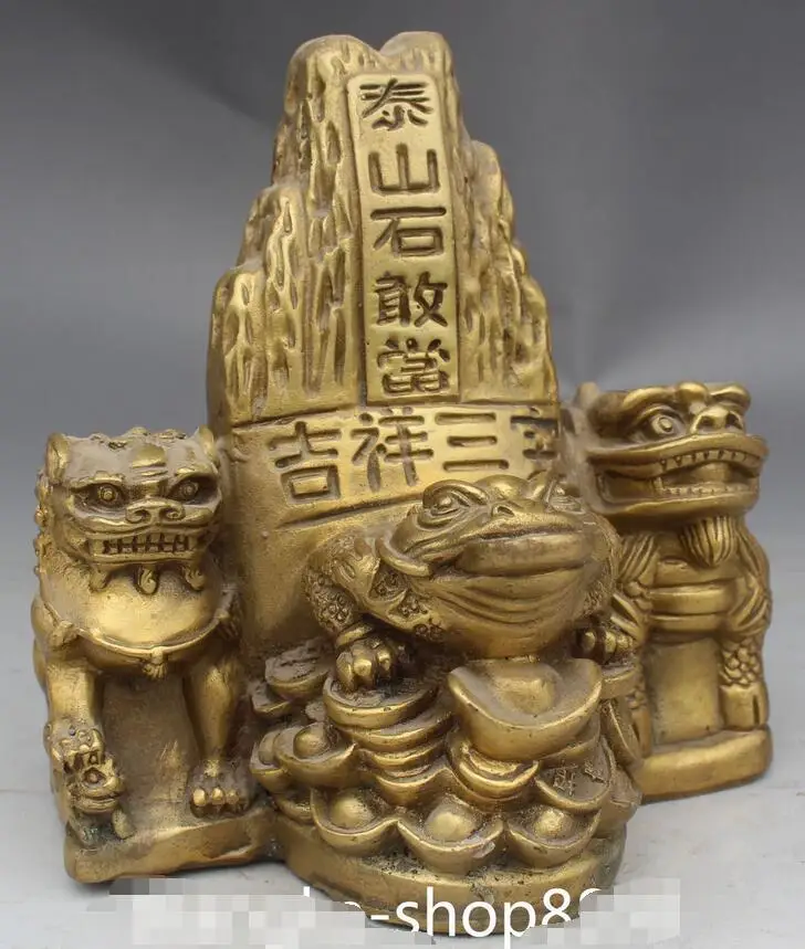 6 &quotКитайский FengShui BiXie для денег богатства собака фу дверь собаки статуя жабы