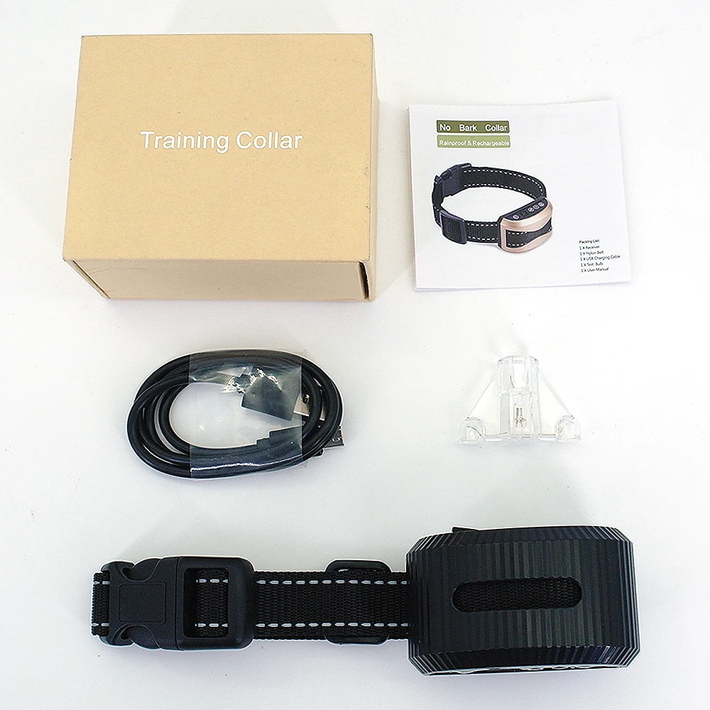 Электрический тренировочный ошейник для собак светоотражающий