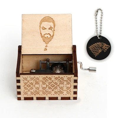 Game 8 Деревянная резная музыкальная шкатулка ручной коленчатый Игра престолов музыкальная шкатулка Выпускной подарок Рождественский подарок Caja Musical Madera - Цвет: Game 8