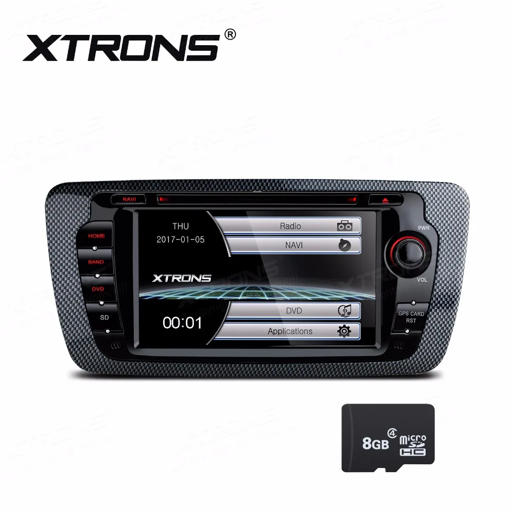 XTRONS 7 &quotHD Автомобильный Радио DVD плеер GPS карты для Seat Ibiza MK4 6J SportCoupe Ecomotive Cupra FR Bocanegra