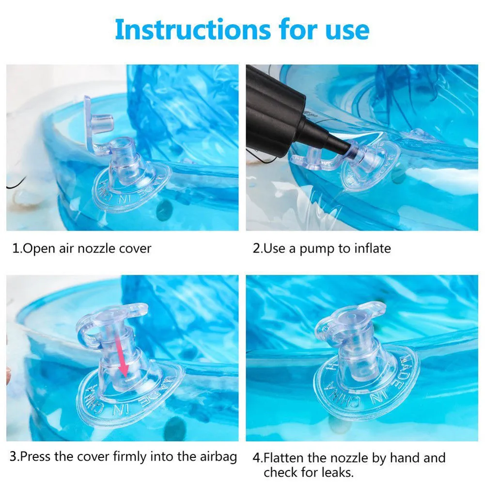 Детский плавательный круг для детей, прочный надувной матрас, плавательный круг, двойной герметичный поезд, безопасная игрушка для бассейна, для плавания, для малышей Z0617