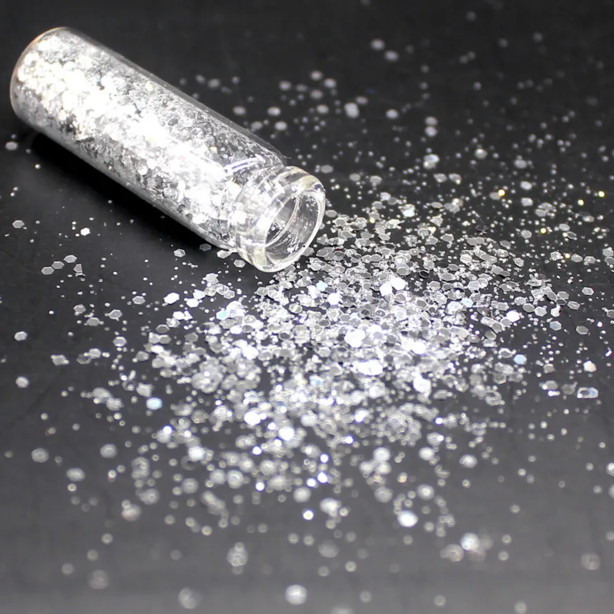 1 флакон светильник золотистого цвета голографический блестящий для глаз лица