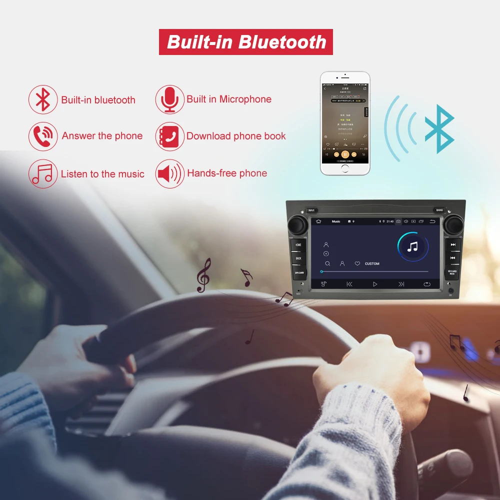 Автомобильный мультимедийный плеер Bonroad Android 9 0 PX30 PX5 DSP радио GPS навигация для
