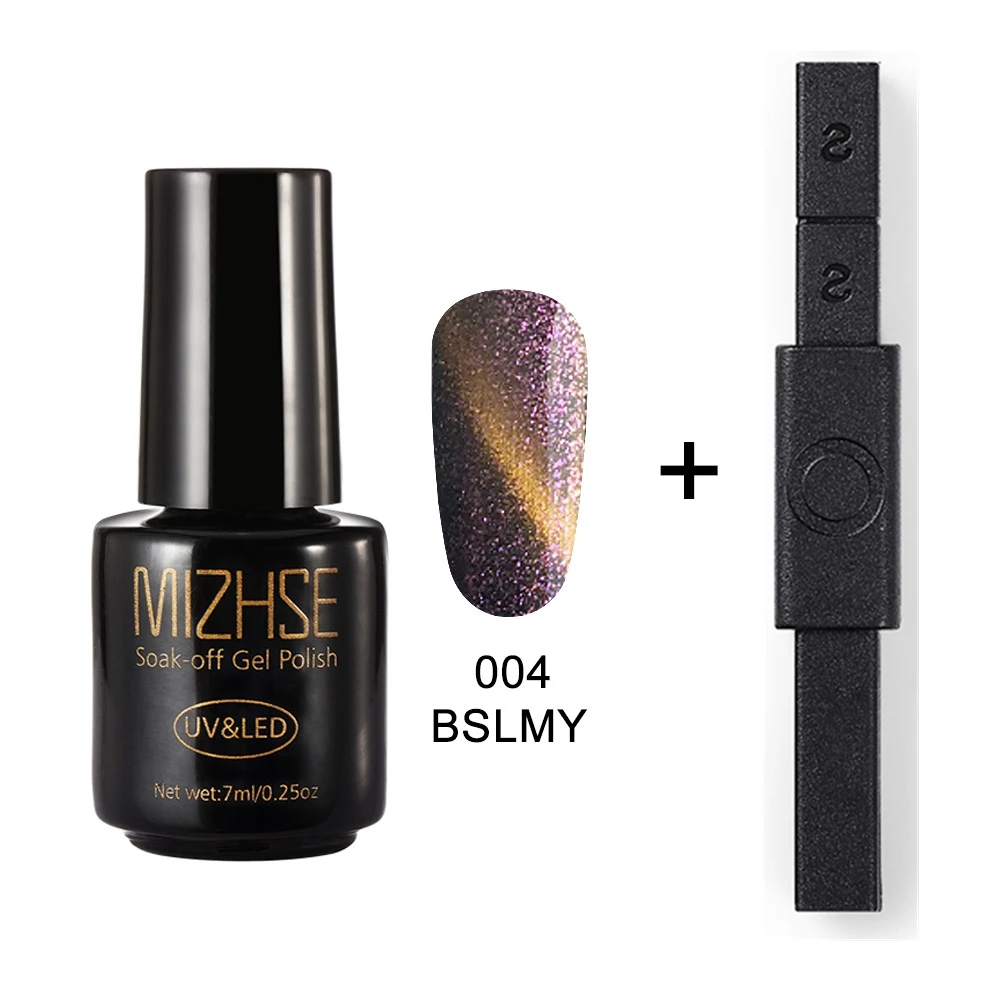 BSLMY004 and BLCT MIZHSE Cat гель для глаз Декоративный Лак для ногтей 5D 12 стиль кошачьи глаза УФ гель лак УФ-лак для ногтей лак с сильной магнитной доской - Цвет: BSLMY004 and BLCT