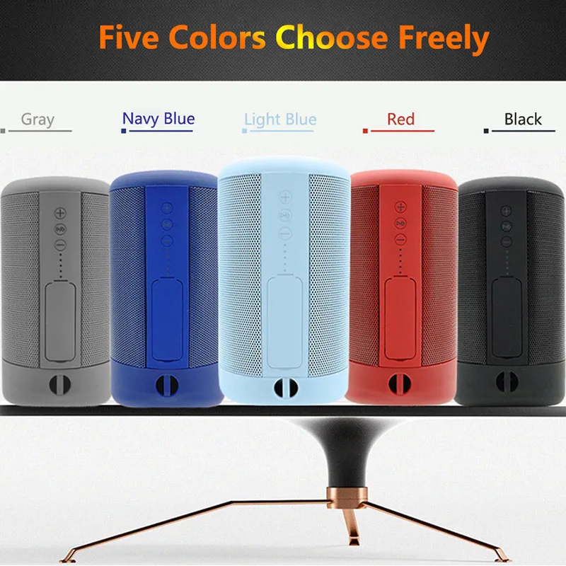 Беспроводной портативный Bluetooth динамик водонепроницаемый бас Колонка стерео