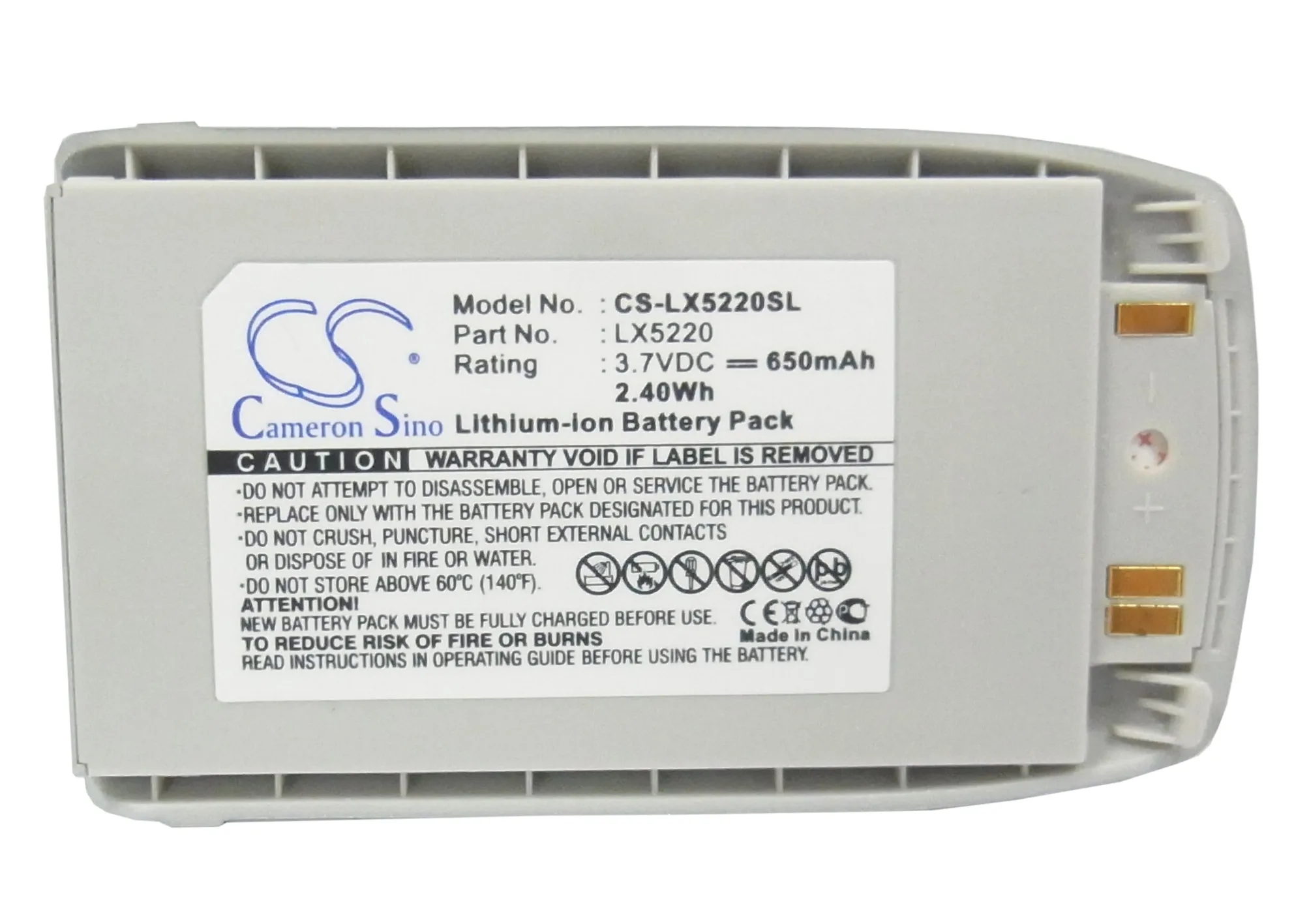 Аккумулятор Cameron Sino 650mAh LX5220 для LG 5220 5220c | Мобильные телефоны и аксессуары