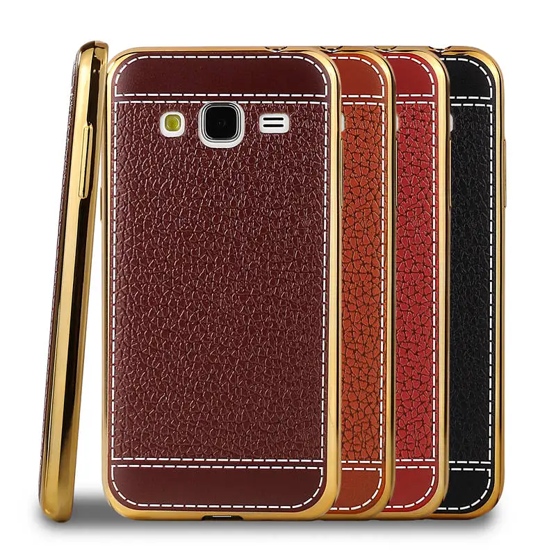 Чехол J3 для samsung Galaxy 6 2016 J300F J320F Мягкая силиконовая Роскошная оправа с покрытием и