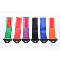 high quality nylon hook towel rope recovery high strength racing car racing tow strap with metal bracket