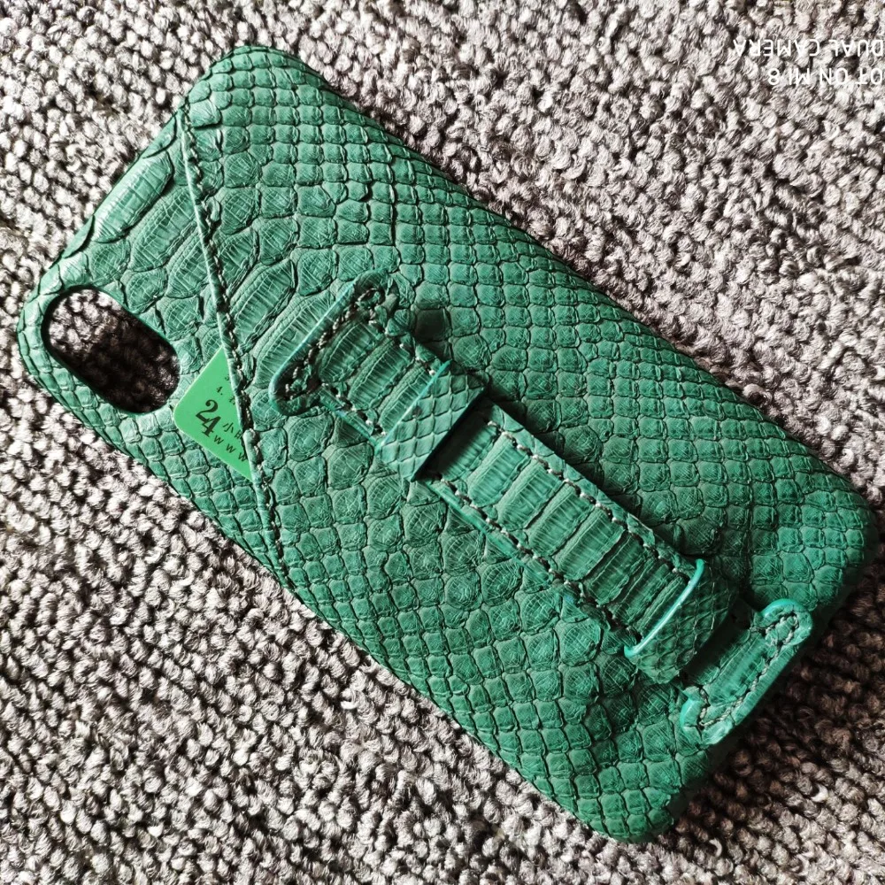 Новый чехол для iPhone X XS Max XR из натуральной кожи Boa Constrictor телефона питона Карманный