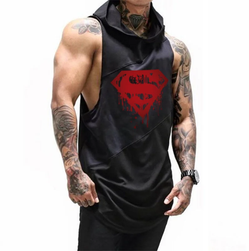 Бренд Muscle guys, бодибилдинг, Стрингер, топы, толстовки, танктопы для фитнеса, мужская спортивная одежда, рубашки без рукавов с капюшоном