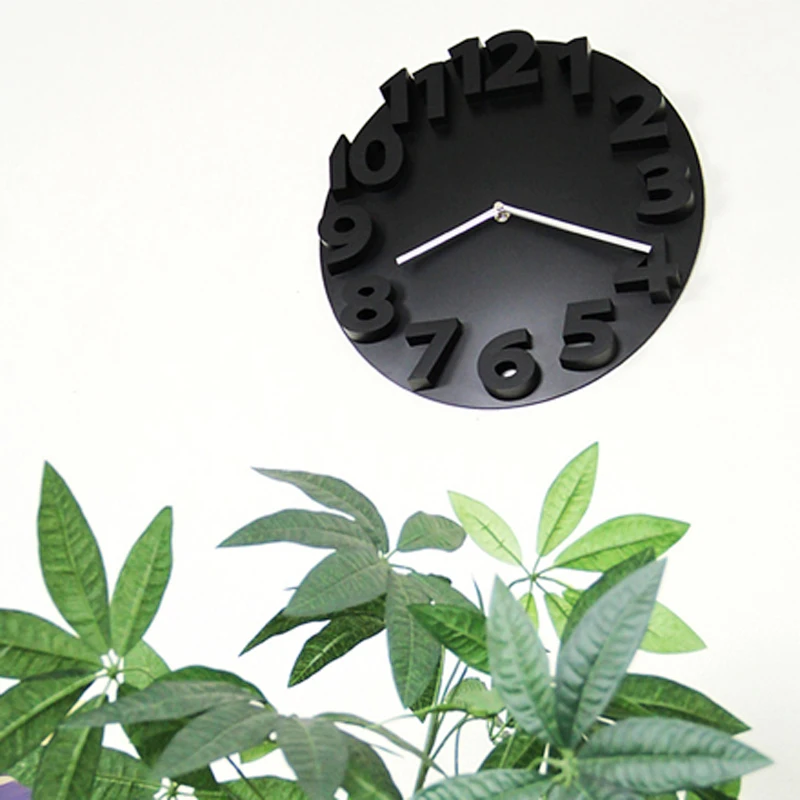 Big Number 3d wall clock digital large decorative modern design silent hanging on the kitchen watch home decor|3d clock|designer clockthe |